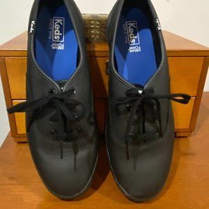 Black Leather Keds